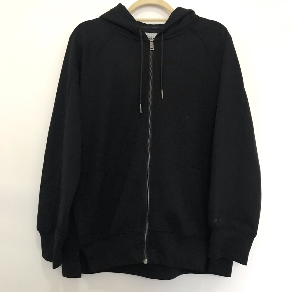 YPB Men's Black Zip-Up Hoodie Sweater Size M